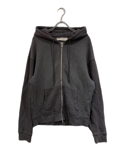 OUR LEGACY（アワーレガシー）OUR LEGACY (アワーレガシー) Rascal Zip Hoodie ブラック サイズ:SIZE 44の古着・服飾アイテム
