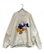 KITH×DISNEYキス×ディズニー）の古着「スウェット」｜アイボリー