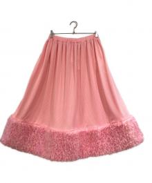 COMME des GARCONS GIRL（コムデギャルソンガール）の古着「フリルスカート」｜ピンク