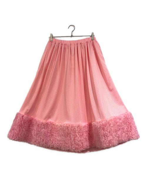 COMME des GARCONS GIRL（コムデギャルソンガール）COMME des GARCONS GIRL (コムデギャルソンガール) フリルスカート ピンク サイズ:SIZE L 未使用品の古着・服飾アイテム