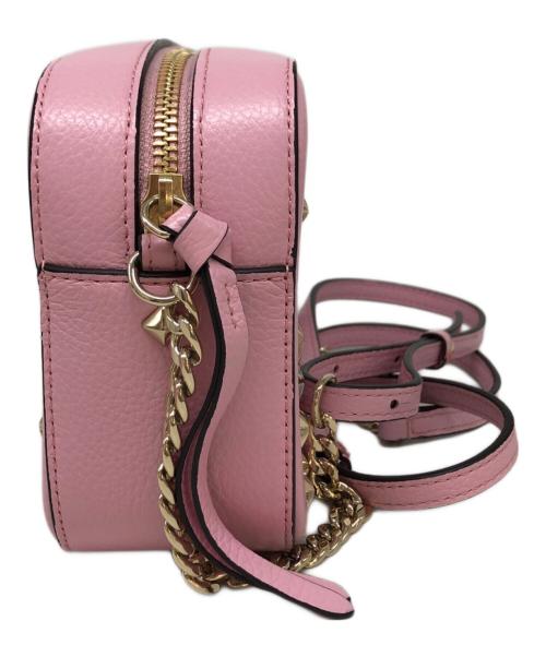 JIMMY CHOO（ジミーチュウ）JIMMY CHOO (ジミーチュウ) LULLABY U/スタッズショルダーバッグ ピンクの古着・服飾アイテム