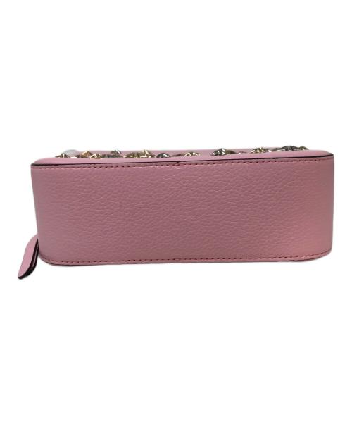 JIMMY CHOO（ジミーチュウ）JIMMY CHOO (ジミーチュウ) LULLABY U/スタッズショルダーバッグ ピンクの古着・服飾アイテム