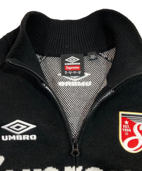 SUPREME（シュプリーム）Supreme (シュプリーム) UMBRO (アンブロ) Zip Up Sweater ブラック サイズ:SIZE Lの古着・服飾アイテム