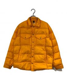 THE NORTH FACE（ザ ノース フェイス）の古着「ウィンドストッパーゼファーシェルシャツダウン」｜オレンジ