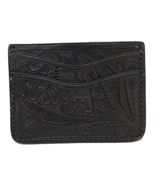 RRL（ダブルアールエル）RRL (ダブルアールエル) レザーカードケース ブラックの古着・服飾アイテム