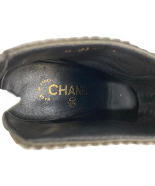CHANEL（シャネル）CHANEL (シャネル) ショートブーツ ブラック サイズ:SIZE 38 2/1Cの古着・服飾アイテム