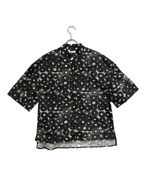 HERALBONY（ヘラルボニー）heralbony (ヘラルボニー) ノーカラーシャツ「（無題）（丸）」 ブラック サイズ:ＳＩＺＥＦＲＥＥの古着・服飾アイテム