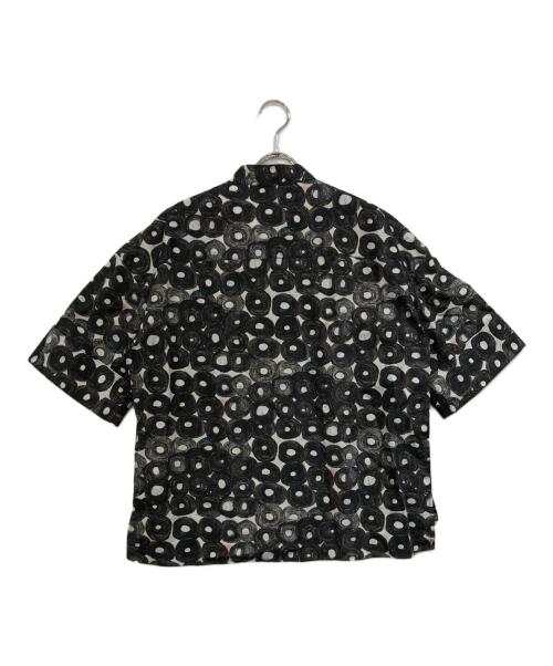 HERALBONY（ヘラルボニー）heralbony (ヘラルボニー) ノーカラーシャツ「（無題）（丸）」 ブラック サイズ:ＳＩＺＥＦＲＥＥの古着・服飾アイテム