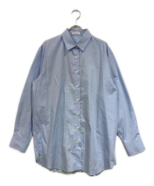 HERALBONY（ヘラルボニー）heralbony (ヘラルボニー) オーガンジーバックスリットシャツ「タイトル不明」 ブルー サイズ:ＳＩＺＥＦＲＥＥの古着・服飾アイテム