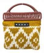 MARNIマルニ）の古着「クロシェトートバッグ」｜イエロー