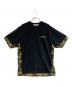 A BATHING APE（アベイシングエイプ）の古着「カモフラージュパネル Tシャツ」｜ブラック×グリーン