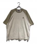 A BATHING APEアベイシングエイプ）の古着「ワンポイントロゴTシャツ」｜ホワイト×ベージュ
