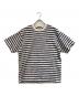 A BATHING APE（アベイシングエイプ）の古着「ワンポイントロゴボーダーTシャツ」｜ネイビー×ベージュ