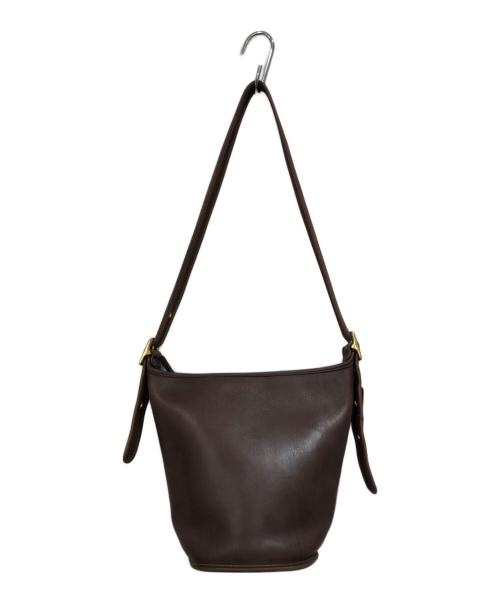 COACH（コーチ）COACH (コーチ) レザーショルダーバッグ ブラウンの古着・服飾アイテム