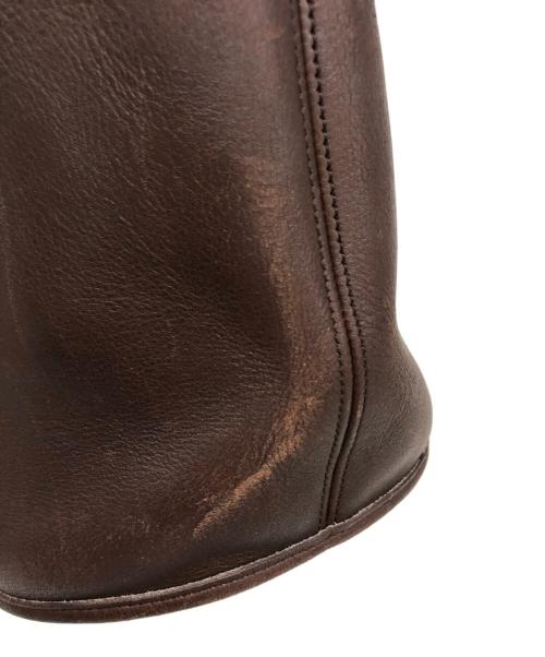COACH（コーチ）COACH (コーチ) レザーショルダーバッグ ブラウンの古着・服飾アイテム