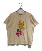 GUCCIグッチ）の古着「プリントTシャツ」｜ベージュ