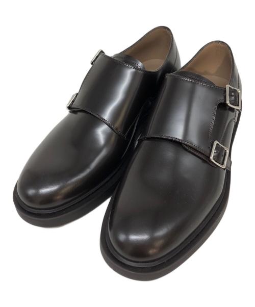 Gianvito Rossi（ジャンヴィト ロッシ）Gianvito Rossi (ジャンヴィト ロッシ) ダブルモンクレザーシューズ ブラウン サイズ:SIZE 40の古着・服飾アイテム