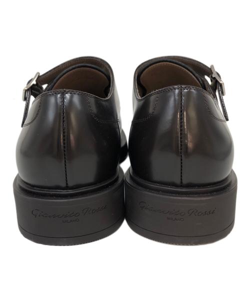 Gianvito Rossi（ジャンヴィト ロッシ）Gianvito Rossi (ジャンヴィト ロッシ) ダブルモンクレザーシューズ ブラウン サイズ:SIZE 40の古着・服飾アイテム