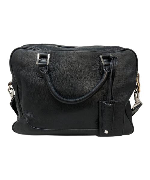 PELLE MORBIDA（ペッレモルビダ）PELLE MORBIDA (ペッレモルビダ) レザービジネスバッグ ネイビーの古着・服飾アイテム