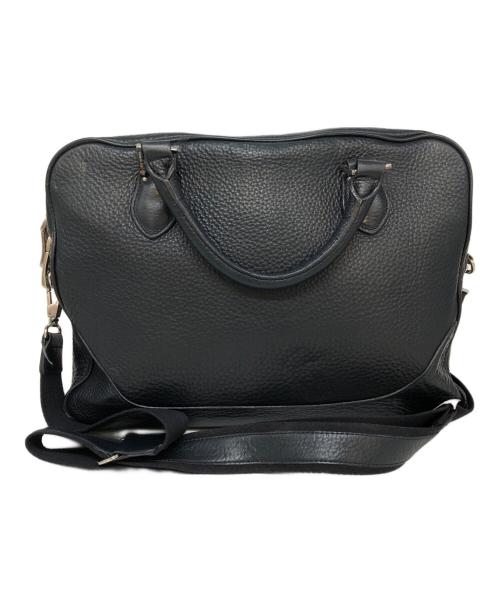 PELLE MORBIDA（ペッレモルビダ）PELLE MORBIDA (ペッレモルビダ) レザービジネスバッグ ネイビーの古着・服飾アイテム