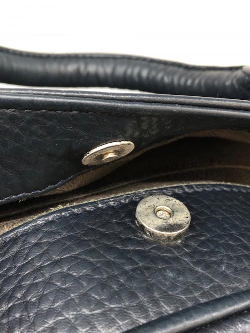 PELLE MORBIDA（ペッレモルビダ）PELLE MORBIDA (ペッレモルビダ) レザービジネスバッグ ネイビーの古着・服飾アイテム
