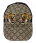 中古・古着 GUCCI (グッチ) タイガープリント メッシュ ベースボールキャップ ブラウン：28000円