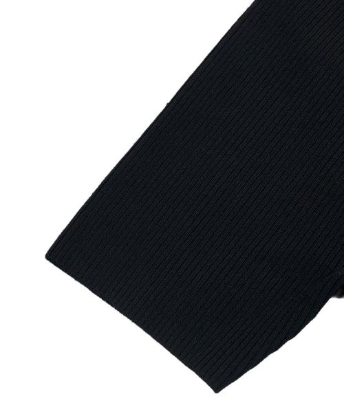 HERALBONY（ヘラルボニー）HERALBONY (ヘラルボニー) ニットコンビワンピース「夜景」 ブラック×グリーン サイズ:SIZE Freeの古着・服飾アイテム