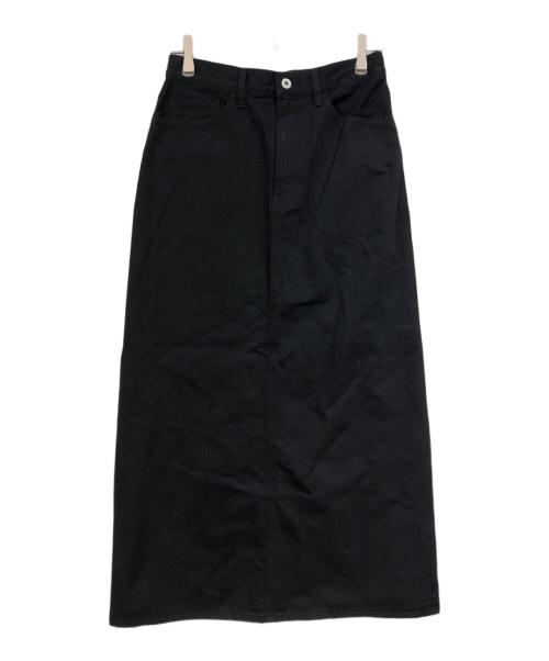 HERALBONY（ヘラルボニー）HERALBONY (ヘラルボニー) デニムスカート「タイトル不明」 ブラック サイズ:SIZE Lの古着・服飾アイテム