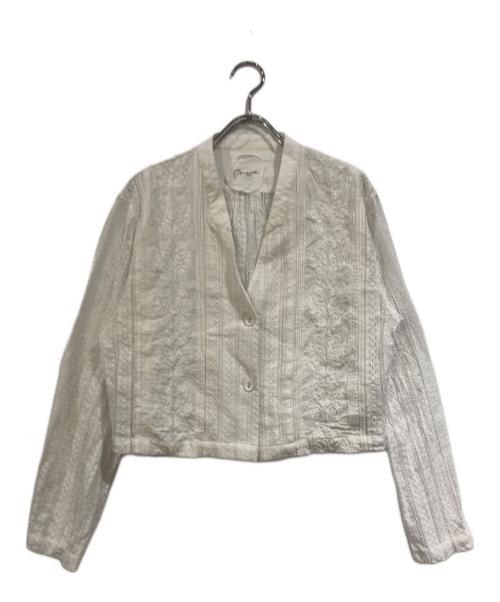 pheeta（フィータ）PHEETA (フィータ) レースジャケット ホワイト サイズ:-の古着・服飾アイテム