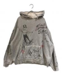 SAINT MICHAEL（セントマイケル）の古着「Alexis Ross HOODIE DRAWING」｜グレー
