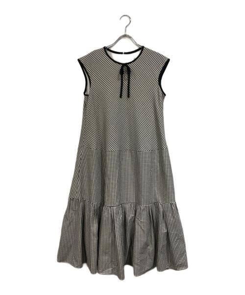 Rene（ルネ）Rene (ルネ) ギンガムチェックティアードワンピース ホワイト サイズ:SIZE 34の古着・服飾アイテム