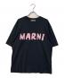 MARNI（マルニ）の古着「レタリングプリント オーバーサイズTシャツ」｜ネイビー
