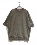 DIESELディーゼル）の古着「ロゴ半袖スウェット」｜グレー
