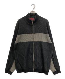 SUPREME（シュプリーム）の古着「2-Tone Ribbed ZipUp Sweater」｜ブラック×グレー