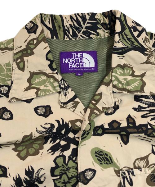 THE NORTHFACE PURPLELABEL（ザ・ノースフェイス パープルレーベル）THE NORTHFACE PURPLELABEL (ザ・ノースフェイス パープルレーベル) Botanical Print H/S Shirt ベージュ サイズ:SIZE Mの古着・服飾アイテム
