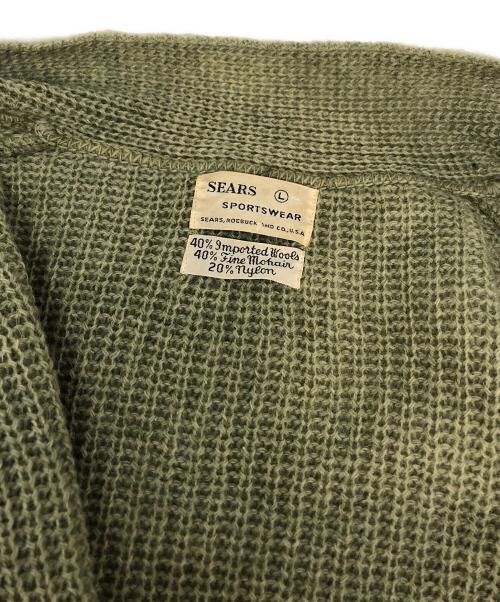 Sears（シアーズ）Sears (シアーズ) モヘアカーディガン グリーン サイズ:SIZE Lの古着・服飾アイテム