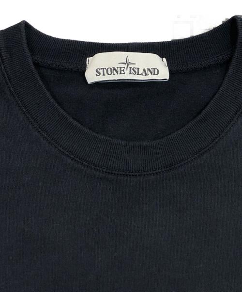 STONE ISLAND（ストーンアイランド）STONE ISLAND (ストーンアイランド) ヘビーウェイトコットンクルーネックL/Sカットソー ネイビー サイズ:SIZE Mの古着・服飾アイテム