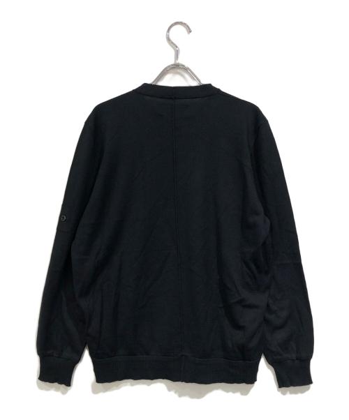 STONE ISLAND（ストーンアイランド）STONE ISLAND (ストーンアイランド) クルーネックニット ブラック サイズ:SIZE Lの古着・服飾アイテム