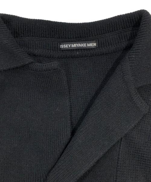 ISSEY MIYAKE MEN（イッセイミヤケメン）ISSEY MIYAKE MEN (イッセイミヤケメン) 4Bニットジャケット ブラック サイズ:SIZE 1の古着・服飾アイテム
