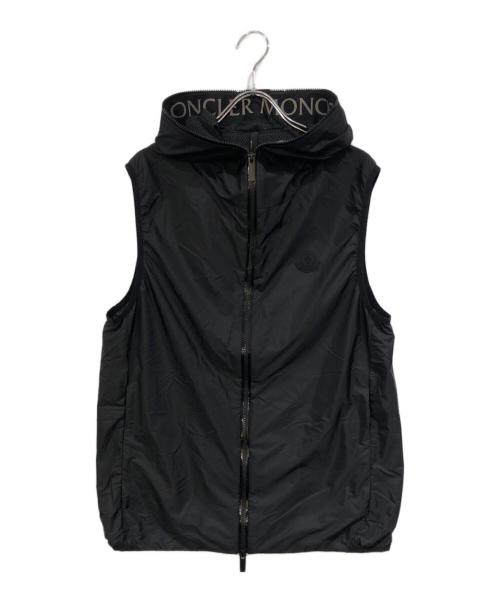 MONCLER（モンクレール）MONCLER (モンクレール) フーデッドナイロンベスト ブラック サイズ:SIZE 1の古着・服飾アイテム