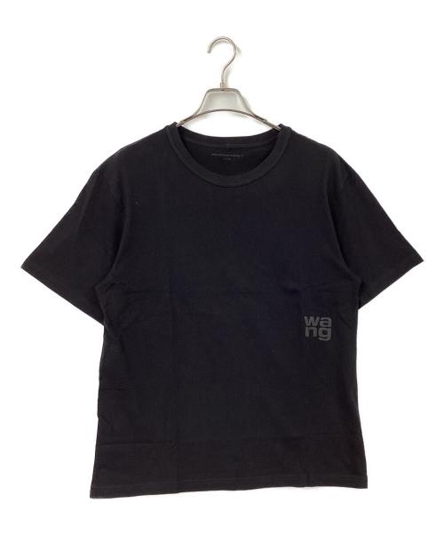 ALEXANDER WANG（アレキサンダー・ワン）ALEXANDER WANG (アレキサンダー・ワン) 発砲プリント ロゴ Tシャツ ブラック サイズ:Lの古着・服飾アイテム