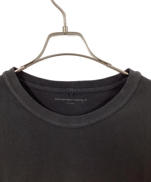 ALEXANDER WANG（アレキサンダー・ワン）ALEXANDER WANG (アレキサンダー・ワン) 発砲プリント ロゴ Tシャツ ブラック サイズ:Lの古着・服飾アイテム