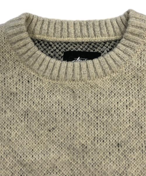 stussy（ステューシー）stussy (ステューシー) 8ball mohair sweater アイボリー サイズ:SIZE Sの古着・服飾アイテム