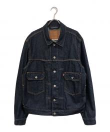 LEVI'S PReMIUM×BIOTOP（リーバイス プレミアム×ビオトープ）の古着「別注 TYPE 2 TRUCKER ME AGAIN EX」｜インディゴ