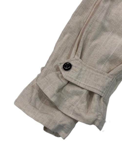 OUTIL（ウティ）OUTIL (ウティ) ノーカラーリネンコート アイボリー サイズ:SIZE 0の古着・服飾アイテム