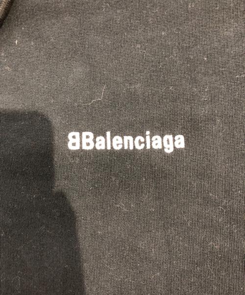 BALENCIAGA（バレンシアガ）BALENCIAGA (バレンシアガ) BBロゴ刺繍プルオーバーパーカー ブラック サイズ:SIZE Sの古着・服飾アイテム