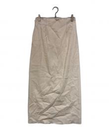 yo BIOTOP（ヨー ビオトープ）の古着「Sheer Tight Skirt」｜アイボリー