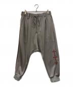 s'yteサイト）の古着「SIDE TAPE LINE SAROUEL RIB PANTS」｜グリーン