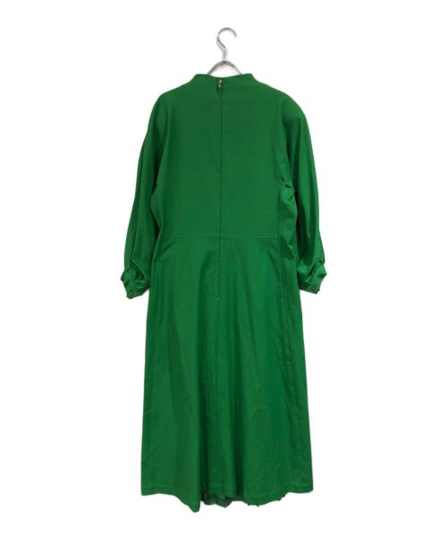 TOGA PULLA（トーガ プルラ）TOGA PULLA (トーガ プルラ) TAFFETA PLEATS DRESS グリーン サイズ:SIZE 40の古着・服飾アイテム