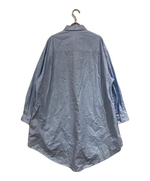MM6 Maison Margiela（エムエムシックスメゾンマルジェラ）MM6 Maison Margiela (エムエムシックスメゾンマルジェラ) ナンバリングロングシャツ ブルー サイズ:SIZE Mの古着・服飾アイテム